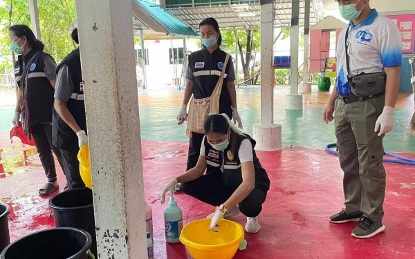 กิจกรรมโครงการ Big Cleaning day ป้องกันโรคมือ เท้า ปาก