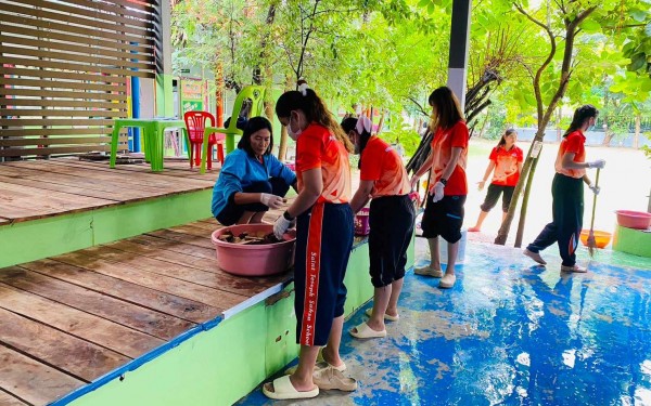 กิจกรรมโครงการ Big Cleaning day ป้องกันโรคมือ เท้า ปาก