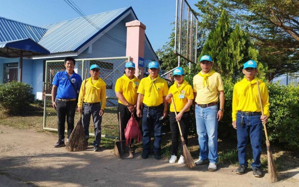 ร่วมกิจกรรมจิตอาสาพัฒนาทำความสะอาดสถานศึกษา เนื่องในวันพ่อขุนรามคำแหงมหาราช